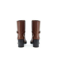 Burberry Brown Leather Ankle Boots