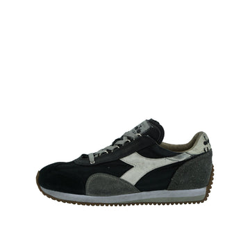 Diadora Gray Equipe H Dirty Stone Leather Sneakers