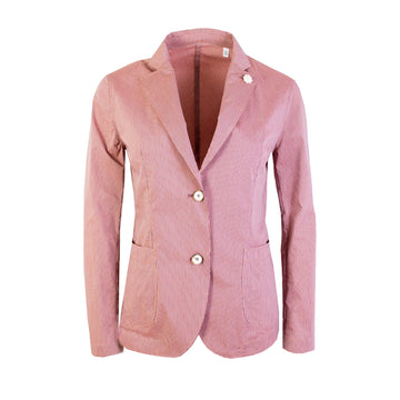 Lardini Elegant Pink Cotton Jacket