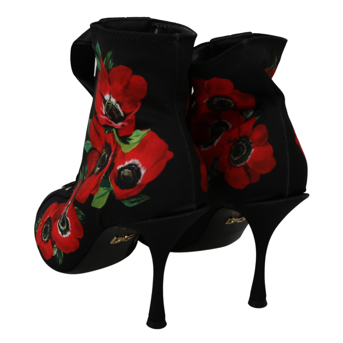 Dolce & Gabbana Elegant Floral Heel Booties