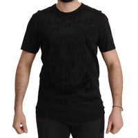 Dolce & Gabbana Black DG Baroque Cotton Crewneck T-shirt