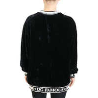 Dolce & Gabbana Elegant Silk Blend Velvet Sweater