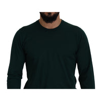 Dolce & Gabbana Green Cashmere Crewneck Pullover Sweater