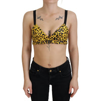 Dolce & Gabbana Chic Leopard Print Sleeveless Corset Top