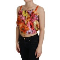 Dolce & Gabbana Floral Elegance Sleeveless Cropped Top