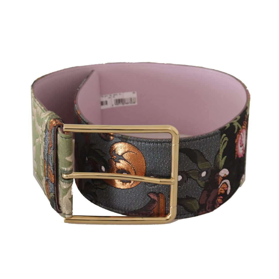 Dolce & Gabbana Elegant Multicolor Canvas-Leather Belt