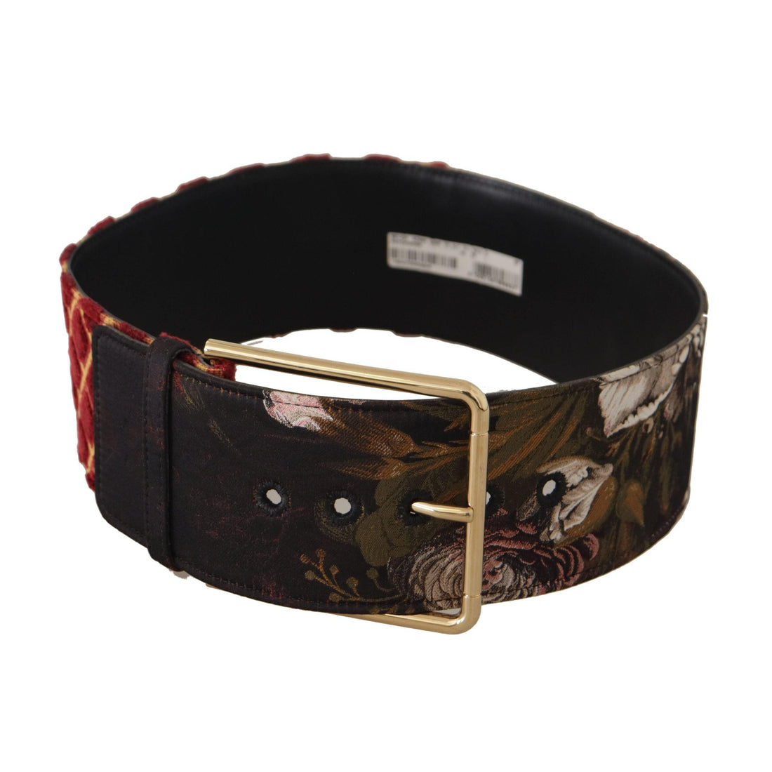 Dolce & Gabbana Engraved Logo Multicolor Leather Belt