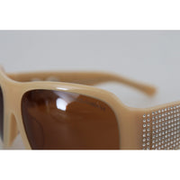 Dolce & Gabbana Elegant Cream Swarovski Sunglasses