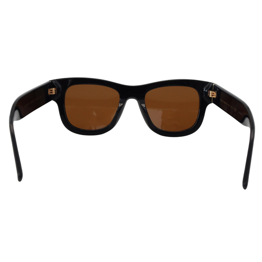 Dolce & Gabbana Chic Brown Acetate Sunglasses
