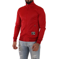 Dolce & Gabbana Stunning Zip Sweater Cardigan in Red