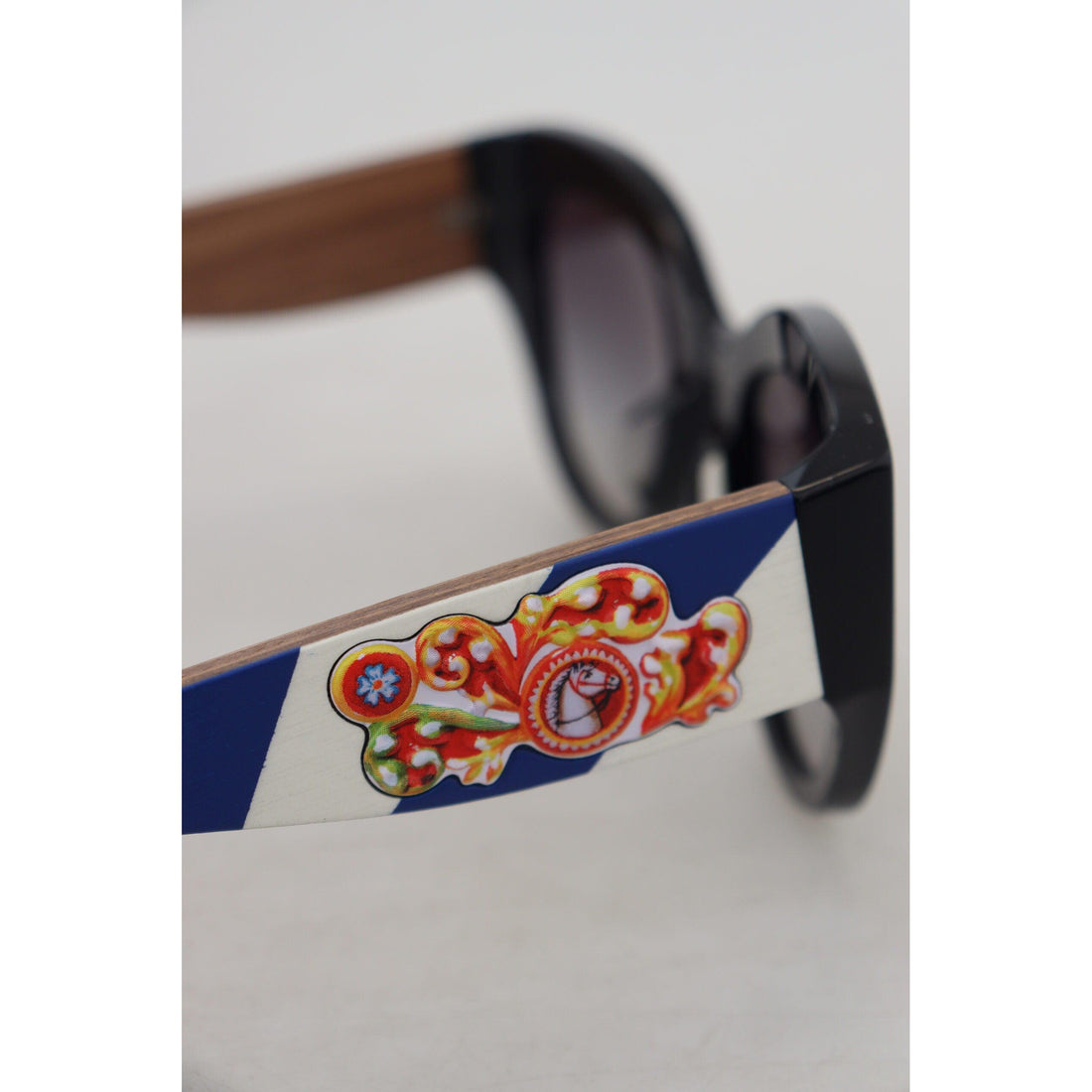 Dolce & Gabbana Black DG4278F Acetate Frame Carretto Cat Eye Sunglasses