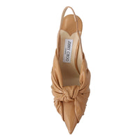 Jimmy Choo Caramel Brown Leather Annabell 85  Pumps