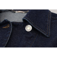Dolce & Gabbana Elegant Blue Denim Button-Down Jacket