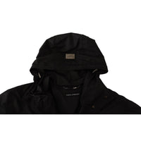 Dolce & Gabbana Elegant Black Parka Hooded Jacket