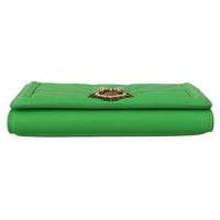 Dolce & Gabbana Elegant Leather iPhone Wallet Case with Chain