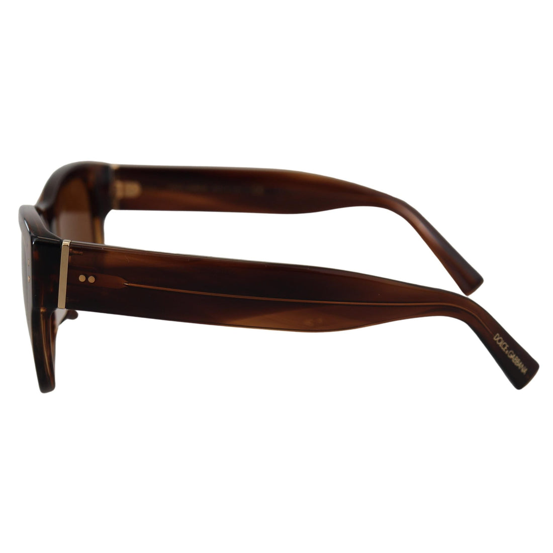 Dolce & Gabbana Brown Square Acetate Frame UV DG4338F Sunglasses