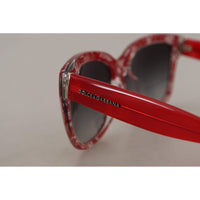 Dolce & Gabbana Elegant Red Lace-Insert Sunglasses