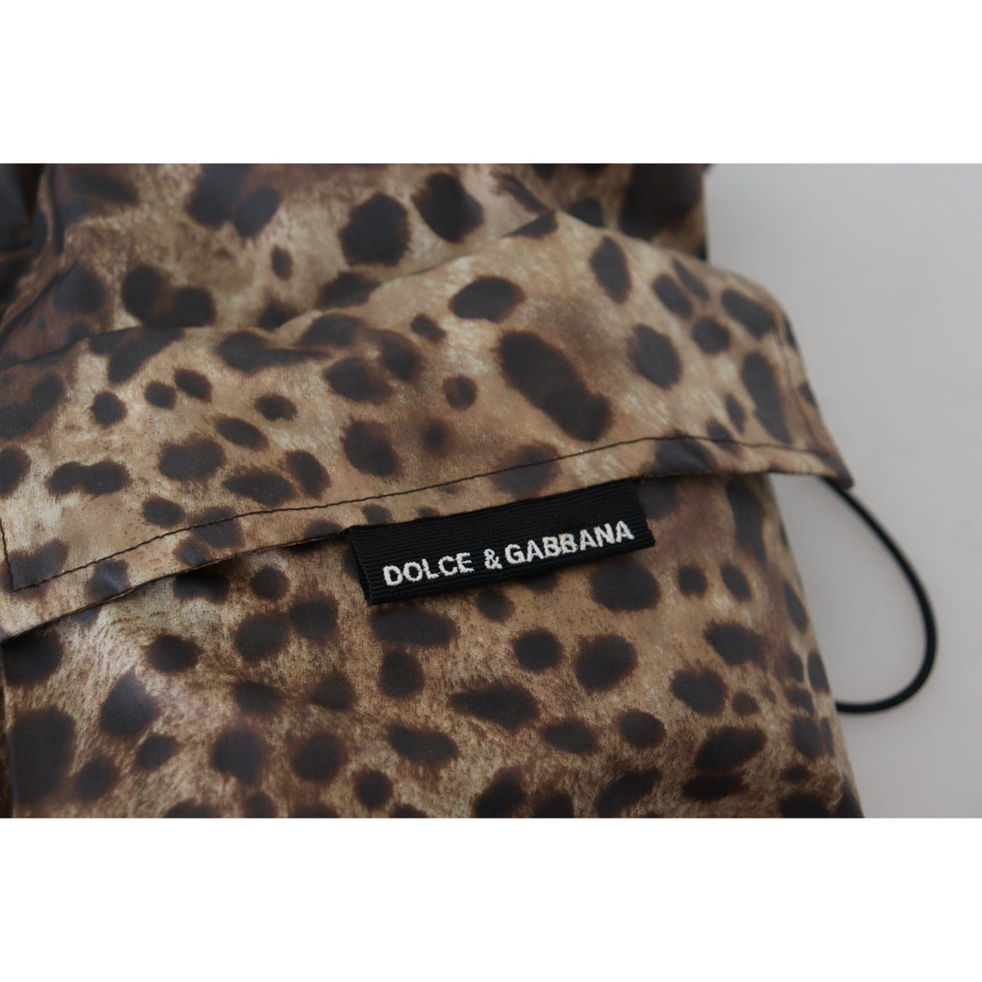 Dolce & Gabbana Elegant Leopard Print Hooded Jacket