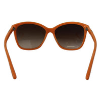 Dolce & Gabbana Chic Orange Round Sunglasses for Women