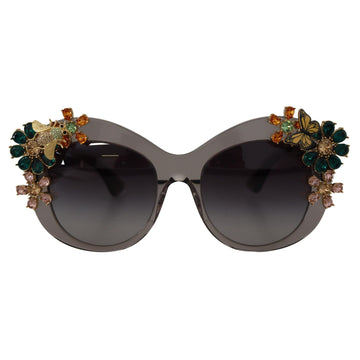 Dolce & Gabbana Crystal-Cat Eye Luxury Sunglasses