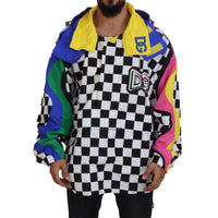 Dolce & Gabbana Multicolor Patterned DG Hooded Jacket