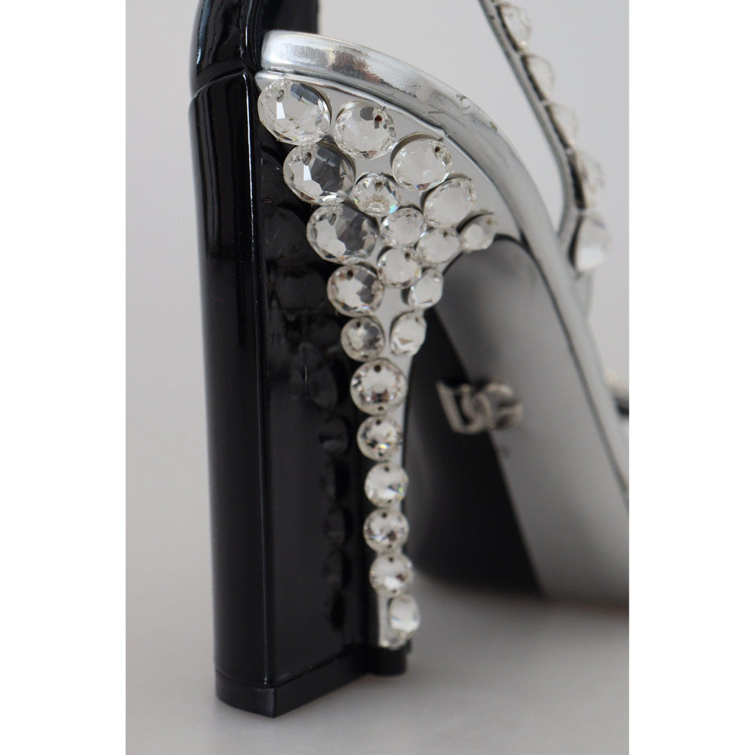 Dolce & Gabbana Elegant Crystals Embellished Leather Pumps