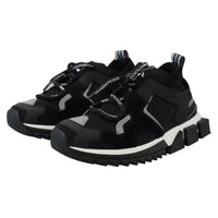 Dolce & Gabbana Black Mesh Sorrento Trekking Sneakers Shoes