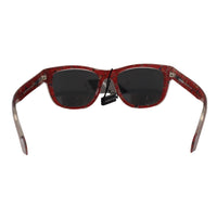 Dolce & Gabbana Red Floral Plastic Frame Round Lens DG4284 Sunglasses