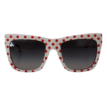Dolce & Gabbana Chic Red and White Polka Dot Sunglasses