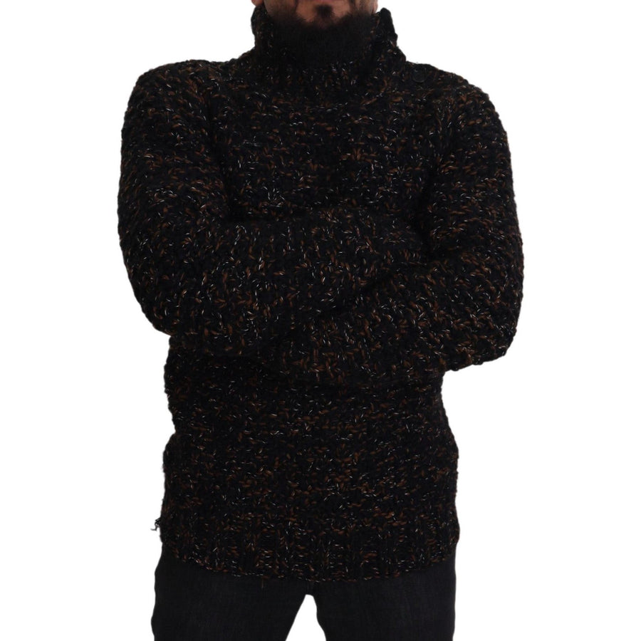 Dolce & Gabbana Brown Fatto A Mano Turtleneck Pullover Sweater
