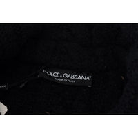 Dolce & Gabbana Black Wool Knit Button Cardigan Sweater