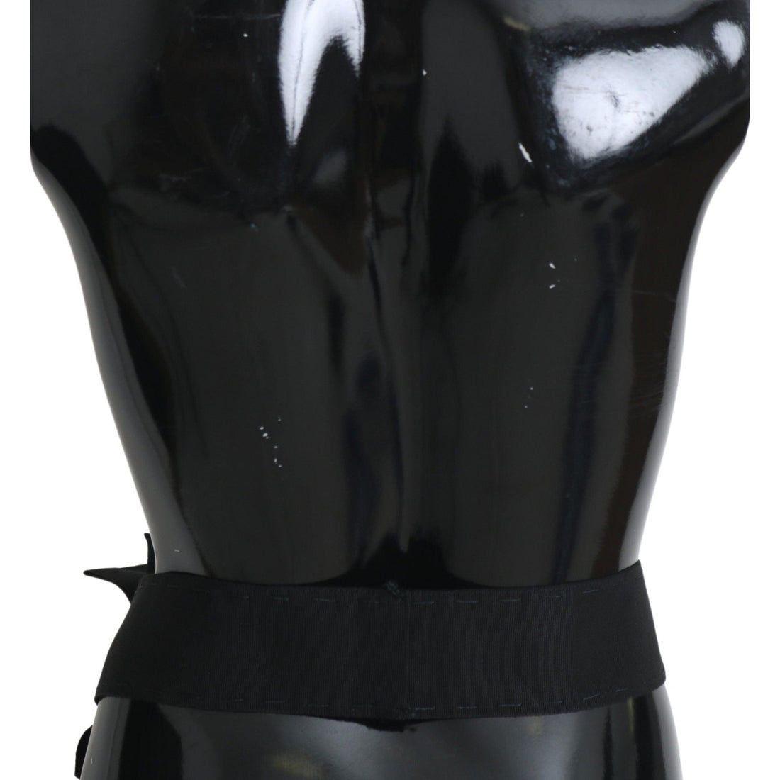 Dolce & Gabbana Black Crystal Brooch Wide Wai SATORIA Belt