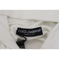 Dolce & Gabbana Elegant White Logo Hooded Sweatshirt