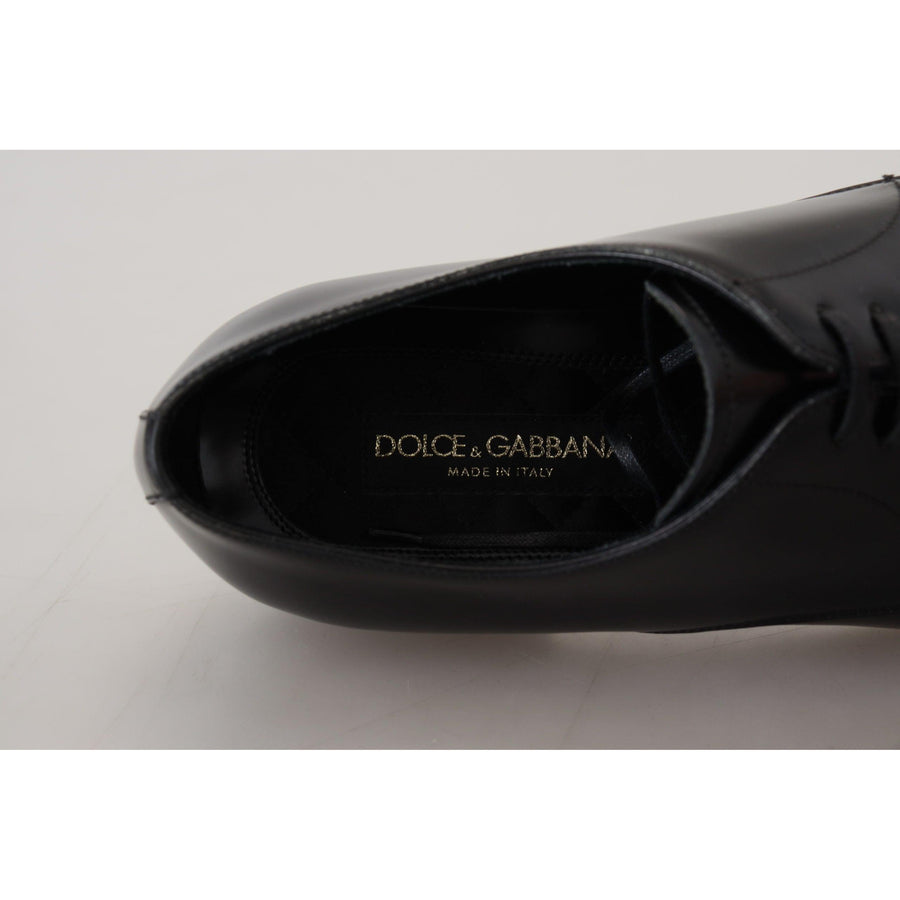 Dolce & Gabbana Black Leather Formal Dress Shoes