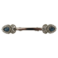 Dolce & Gabbana 925 Sterling Silver Crystals Pin Collar Brooch