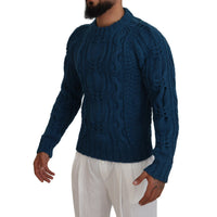 Dolce & Gabbana Elegant Blue Crewneck Sweater