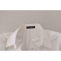 Dolce & Gabbana Elegant White Cotton Buttoned Shirt