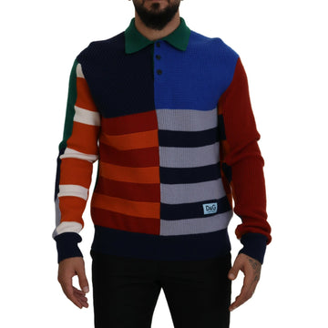 Dolce & Gabbana Pullover Sweater in Multicolor Stripes
