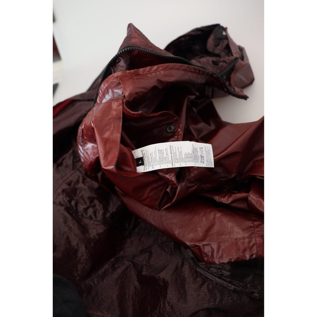 Dolce & Gabbana Bordeaux Cotton Hooded Full Zip Jacket