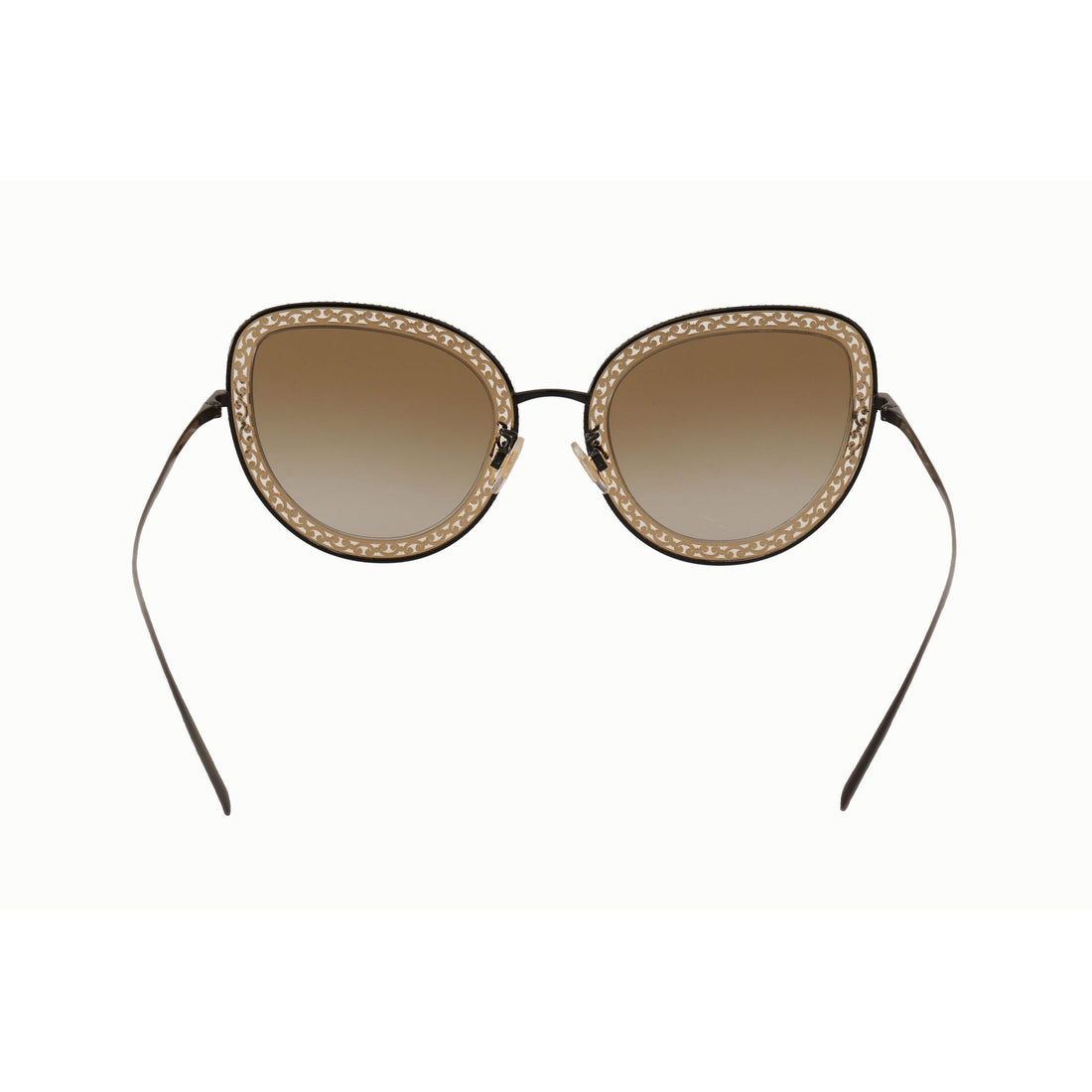 Dolce & Gabbana Elegant Lace Pattern Metal Sunglasses