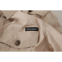 Dolce & Gabbana Elegant Beige Cotton Long Sleeve Shirt