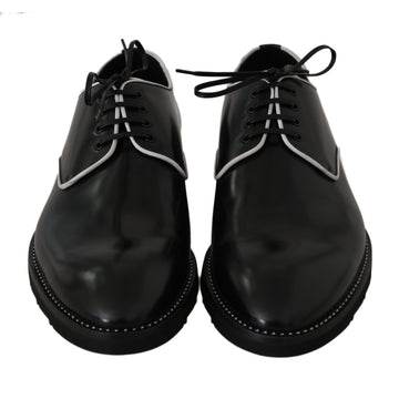 Dolce & Gabbana Black Leather Derby Dress Formal Men's Shoes