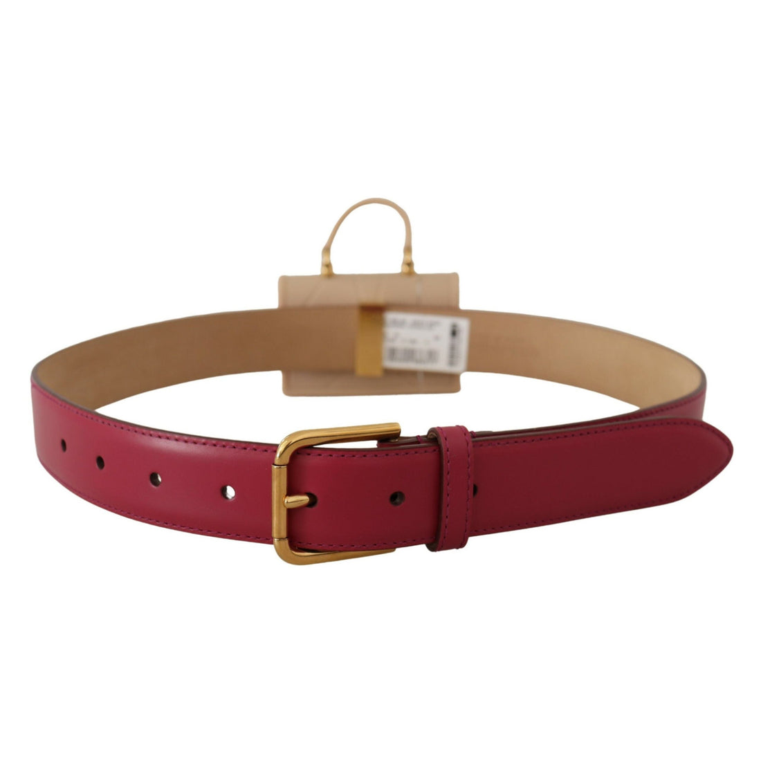 Dolce & Gabbana Pink Leather Devotion Heart Micro Bag Headphones Belt