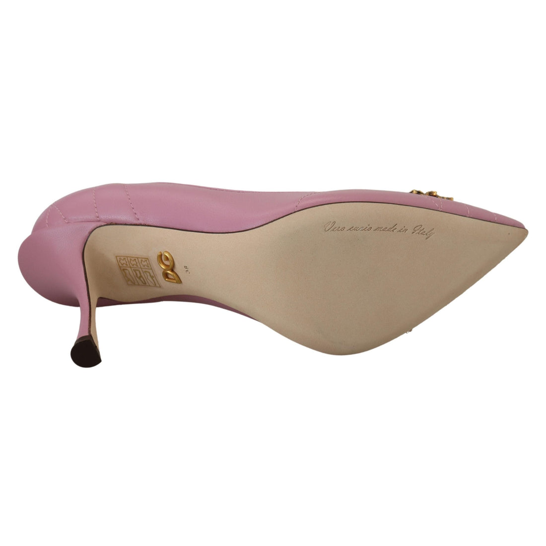 Dolce & Gabbana Devotion Leather Heels in Pink