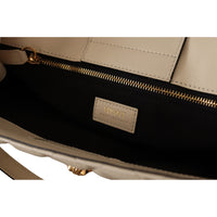Versace White Nappa Leather Medusa Tote Bag