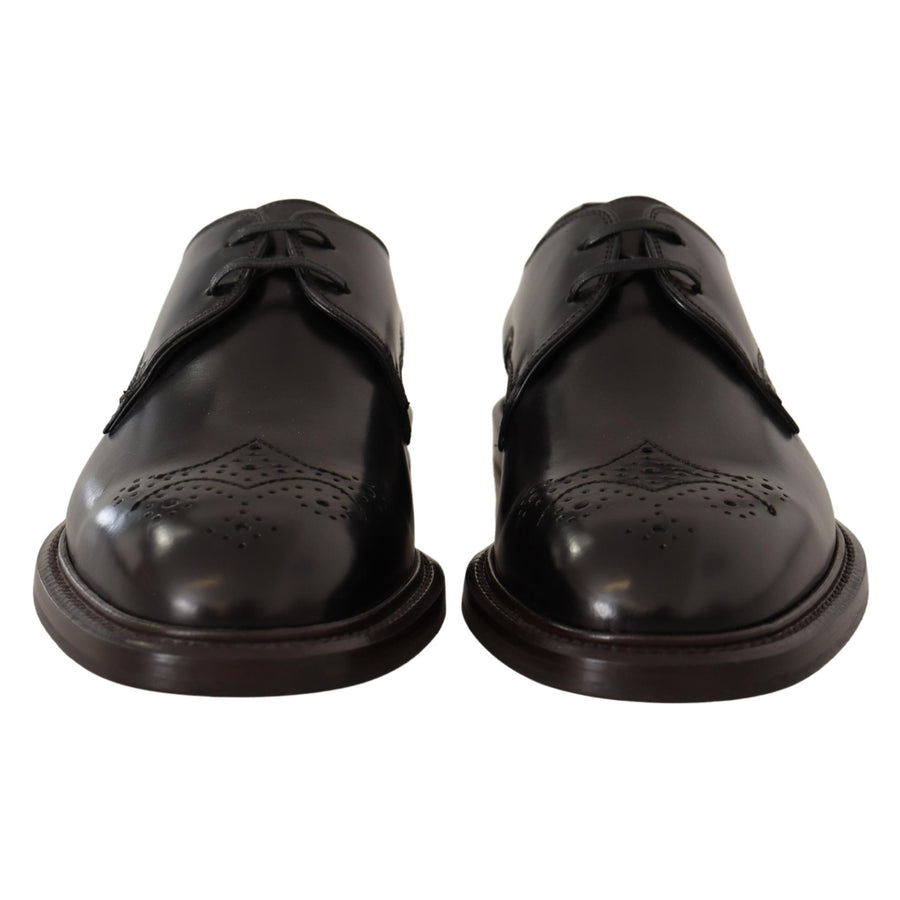 Dolce & Gabbana Elegant Black Derby Dress Shoes