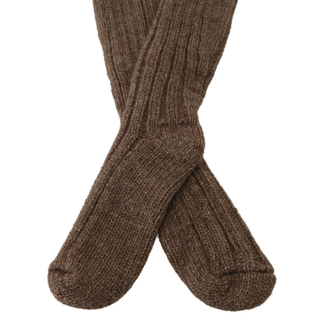 Dolce & Gabbana Chic Brown Wool Blend Over-Calf Socks