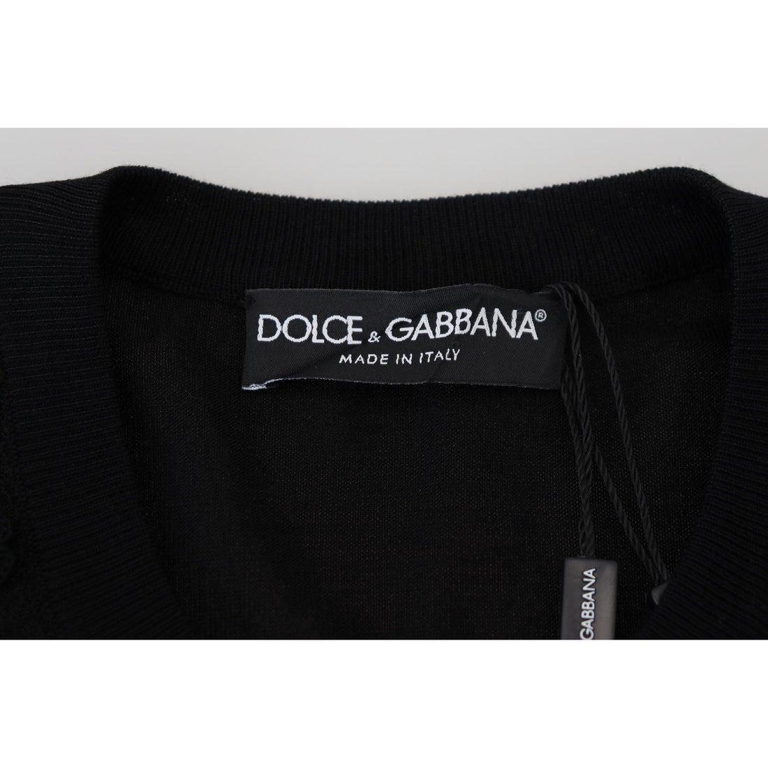 Dolce & Gabbana Black Floral Lace Button Cardigan Sweater