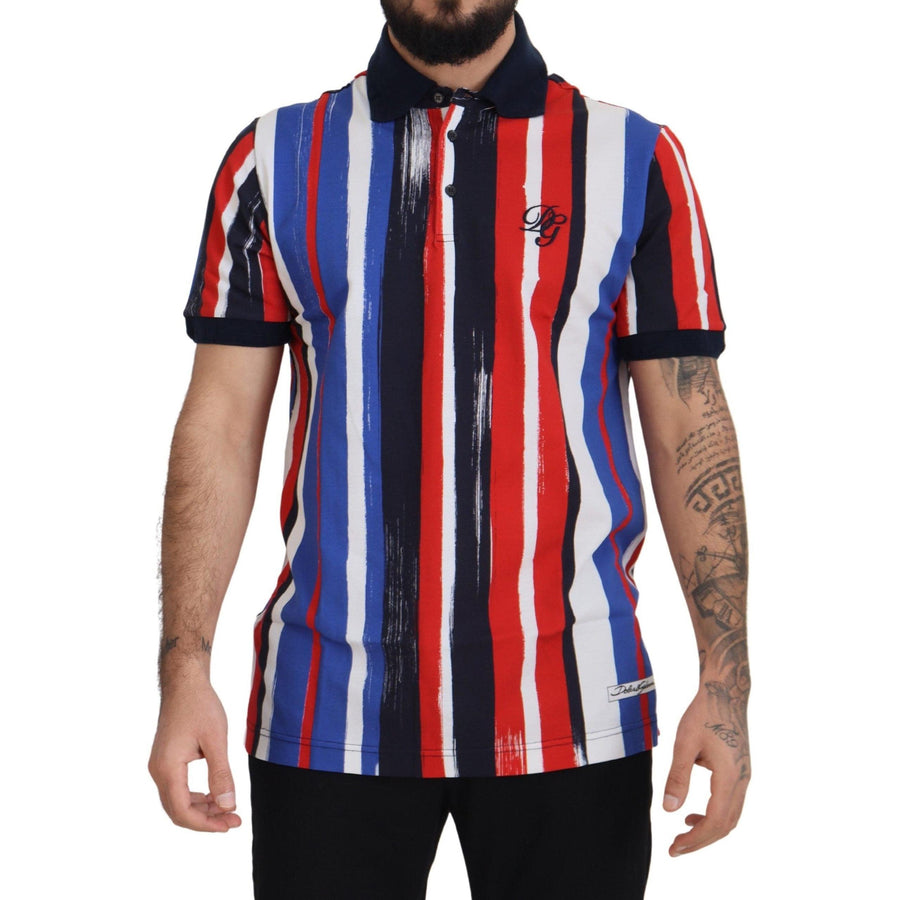 Dolce & Gabbana Multicolor Cotton Polo Top T-shirt