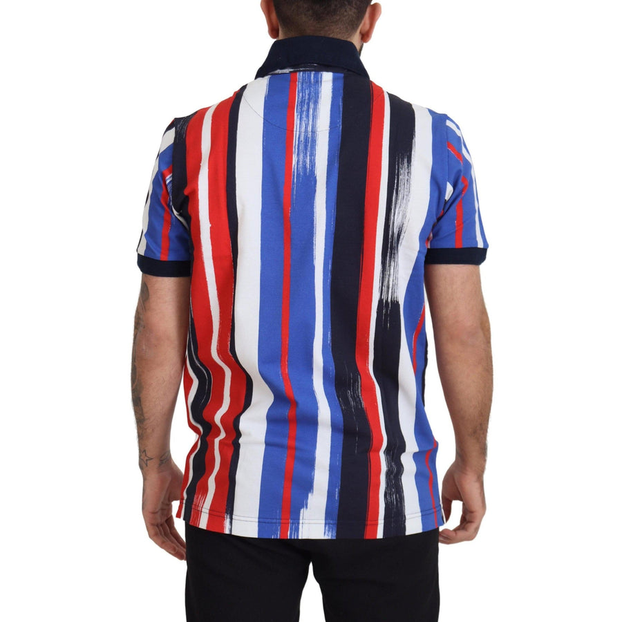 Dolce & Gabbana Multicolor Cotton Polo Top T-shirt